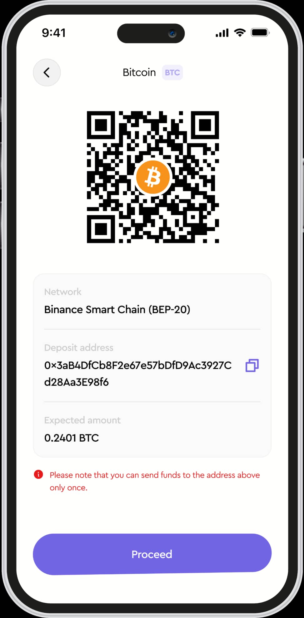 How to sell Bitcoin on Ridima — step illustration